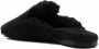 BOSS faux-shearling design slippers Black - Thumbnail 3