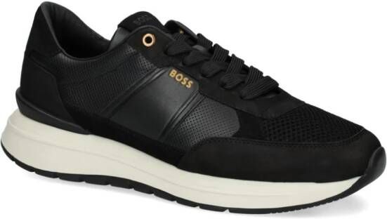 BOSS Jace Runn leather sneakers Black