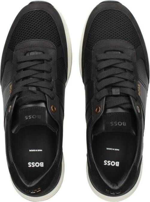 BOSS Jace Runn leather sneakers Black