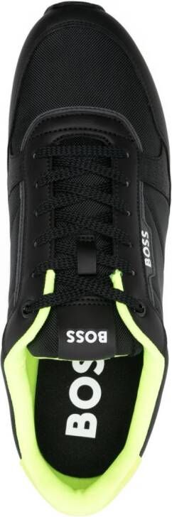 BOSS Kai panelled sneakers Black