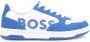 BOSS Kidswear contrasting logo-print sneakers Blue - Thumbnail 2