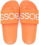 BOSS Kidswear embossed-logo sliders Orange - Thumbnail 3