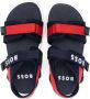 BOSS Kidswear logo-detail touch-strap sandals Blue - Thumbnail 3