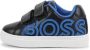 BOSS Kidswear logo-embroidered leather sneakers Black - Thumbnail 5