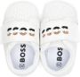 BOSS Kidswear logo-embroidered leather sneakers White - Thumbnail 3