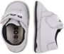BOSS Kidswear logo-lettering leather slippers Grey - Thumbnail 4