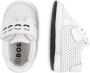 BOSS Kidswear logo-print calf-leather slippers White - Thumbnail 4