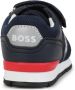 BOSS Kidswear logo-print colour-block panelled sneakers Blue - Thumbnail 3