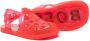 BOSS Kidswear logo-print detail jelly shoes Red - Thumbnail 2