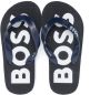 BOSS Kidswear logo-print flip flops Blue - Thumbnail 3