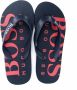 BOSS Kidswear logo print flip-flops Blue - Thumbnail 3