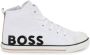 BOSS Kidswear logo-print high-top sneakers White - Thumbnail 2