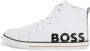 BOSS Kidswear logo-print high-top sneakers White - Thumbnail 5