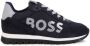 BOSS Kidswear logo-print lace-up sneakers Blue - Thumbnail 2