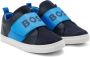 BOSS Kidswear logo-print leather sneakers Blue - Thumbnail 2