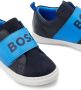 BOSS Kidswear logo-print leather sneakers Blue - Thumbnail 4