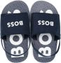 BOSS Kidswear logo-print open-toe sandals Blue - Thumbnail 3