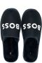 BOSS Kidswear logo-print padded slippers Blue - Thumbnail 3