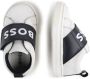 BOSS Kidswear logo-print panelled leather sneakers White - Thumbnail 3