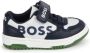 BOSS Kidswear logo-print panelled sneakers Blue - Thumbnail 2