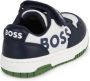 BOSS Kidswear logo-print panelled sneakers Blue - Thumbnail 3
