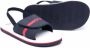 BOSS Kidswear logo-print slingback sandals Blue - Thumbnail 2