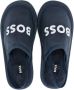 BOSS Kidswear logo-print slingback slippers Blue - Thumbnail 3