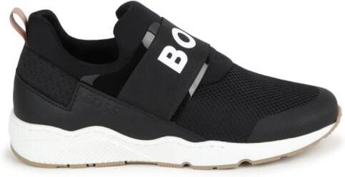 BOSS Kidswear logo slip-on sneakers Black