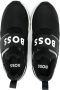 BOSS Kidswear logo-strap slip-on sneakers Black - Thumbnail 3