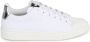 BOSS Kidswear monogram-jacquard panelled sneakers White - Thumbnail 2