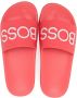 BOSS Kidswear slip-on logo-print slides Pink - Thumbnail 3