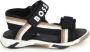 BOSS Kidswear stripe-detail touch-strap sandals Black - Thumbnail 2