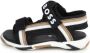 BOSS Kidswear stripe-detail touch-strap sandals Black - Thumbnail 5