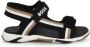 BOSS Kidswear striped touch-strap sandals Black - Thumbnail 2