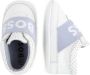 BOSS Kidswear two-tone panelled leather slippers White - Thumbnail 4