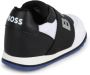 BOSS Kidswear two-tone panelled leather sneakers Black - Thumbnail 3