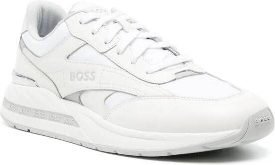 BOSS Kurt Runner leather sneakers White