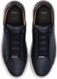 BOSS lace-up leather sneakers Blue - Thumbnail 4