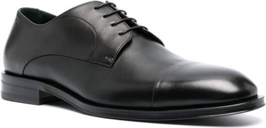 BOSS leather derby shoes Black