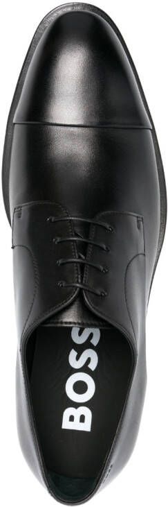 BOSS leather derby shoes Black