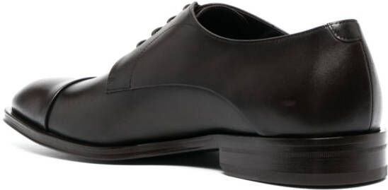BOSS leather derby shoes Brown