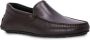 BOSS logo-de ed leather loafers Brown - Thumbnail 2