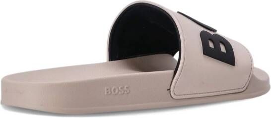BOSS logo-de ed moulded-footbed slides Neutrals
