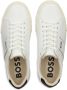 BOSS logo-print faux-leather sneakers White - Thumbnail 4