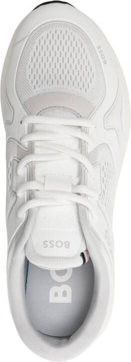 BOSS logo-print sneakers White
