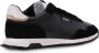 BOSS low-top panelled leather sneakers Black - Thumbnail 3