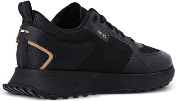 BOSS mesh-embellished low-top sneakers Black