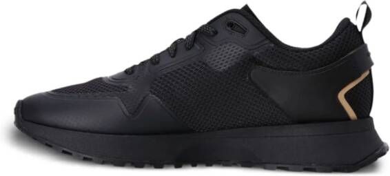 BOSS mesh-embellished low-top sneakers Black