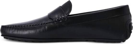 BOSS Noel logo-de ed leather loafers Black