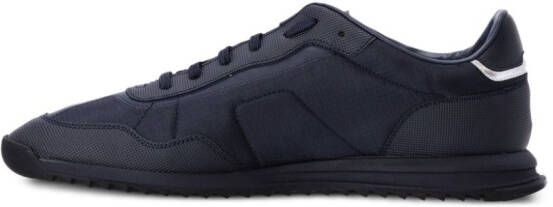 BOSS panelled-design lace-up sneakers Blue
